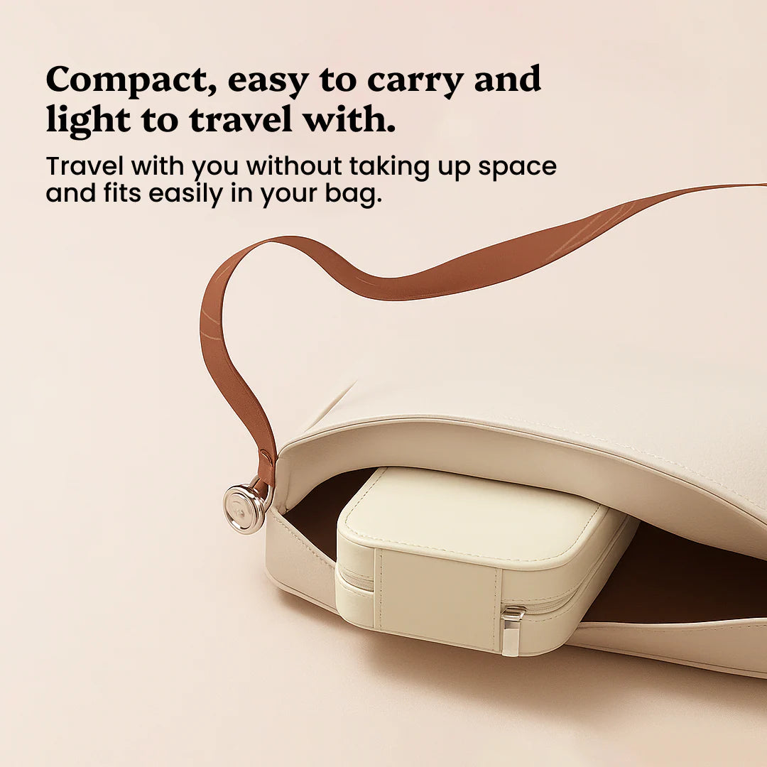 Compact Makeup Vanity With LED Mirror